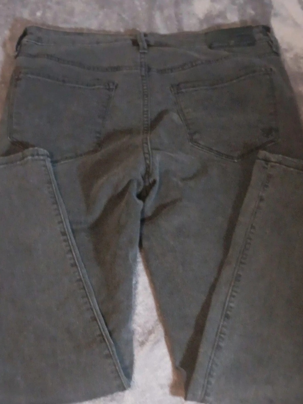 Seven7 Women's Straight Leg Jeans in Dark Gray